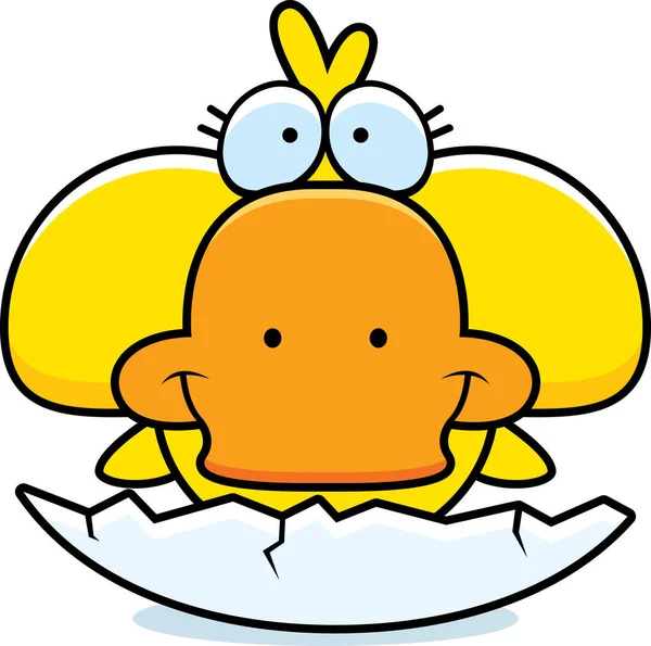 Dessin animé petit canard Hatch — Image vectorielle