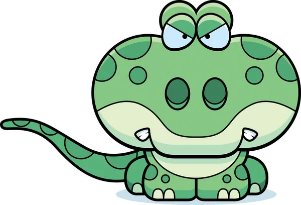 Kreslený Gecko zlobí — Stockový vektor