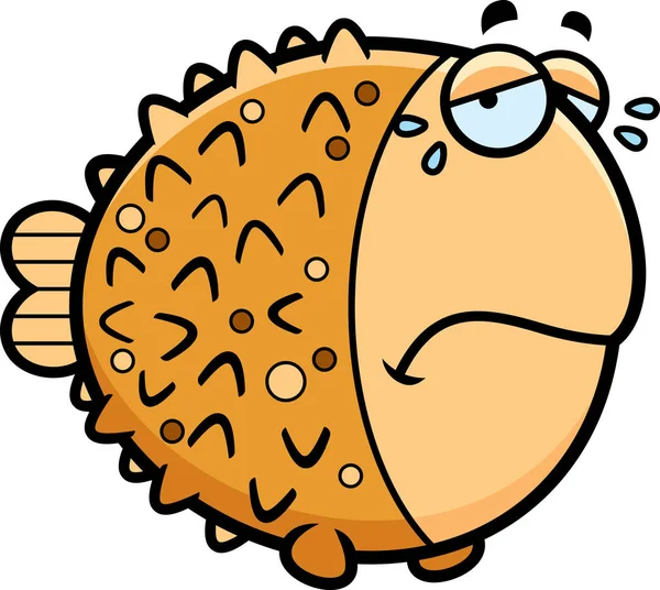 Çizgi film Pufferfish ağlıyor