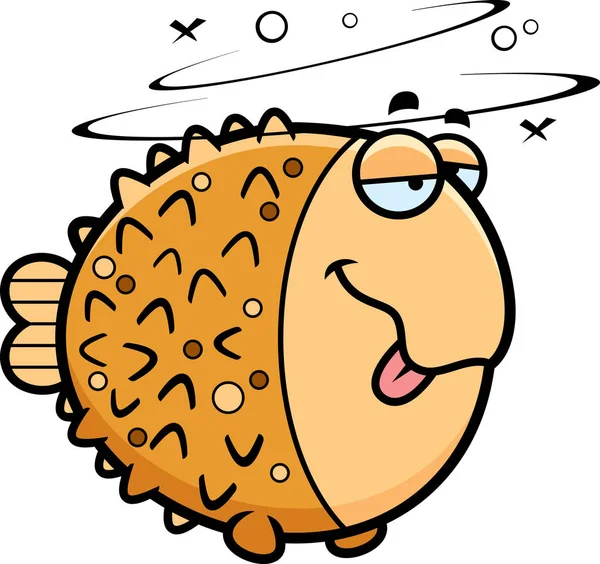 Çizgi film sarhoş Pufferfish