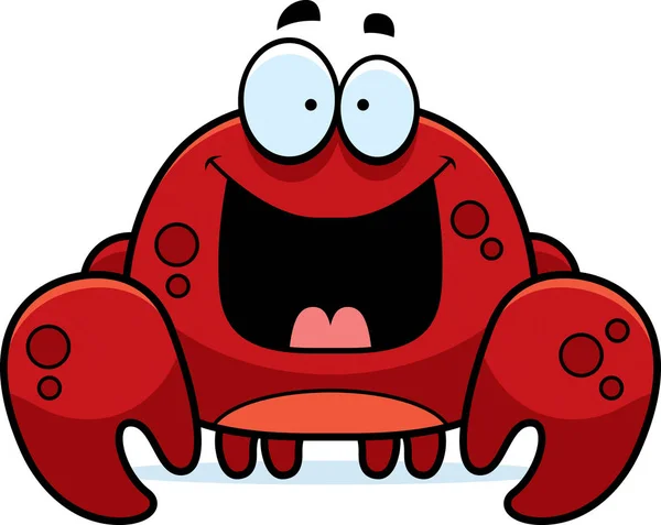 Happy Little Crab - Stok Vektor