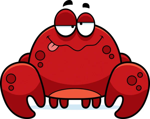 Drunk Little Crab — Stock Vector