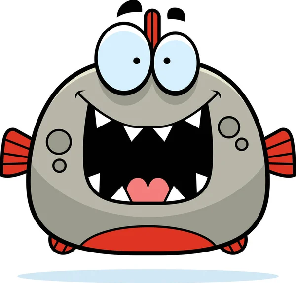 Happy Little Piranha — Stockový vektor
