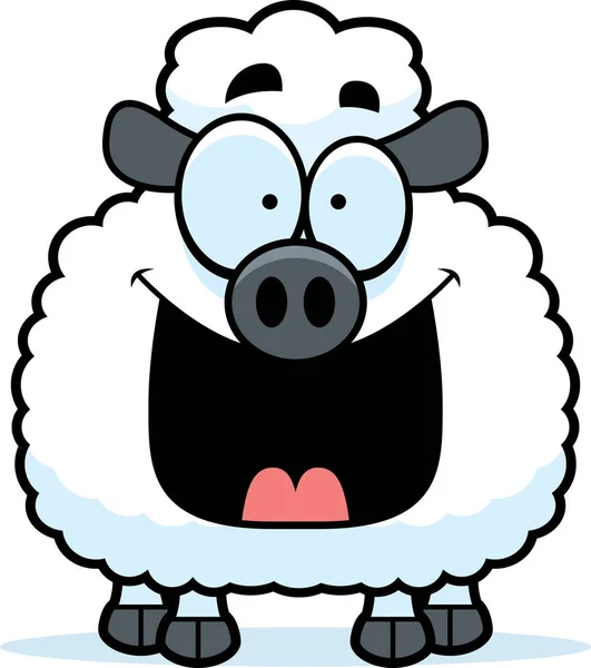 Happy Little Lamb — Stock Vector