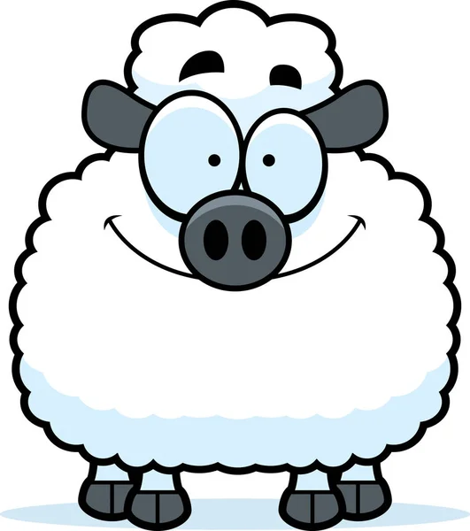 Smiling Little Lamb — Stock Vector