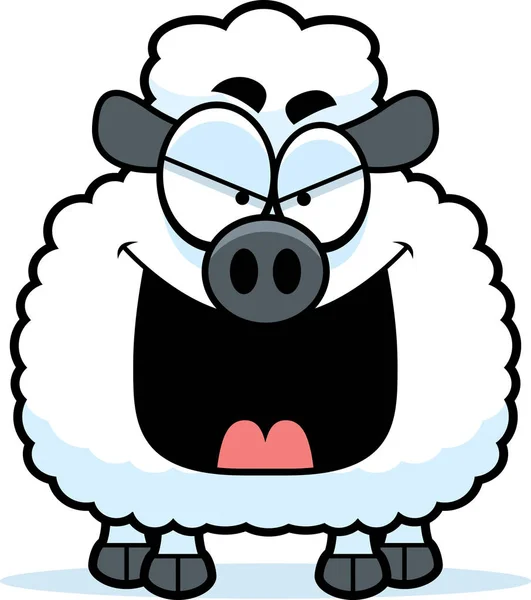 邪悪な羊 — ストックベクタ