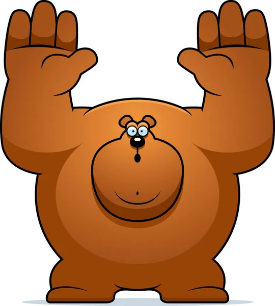 Cartoon Bear overgave — Stockvector