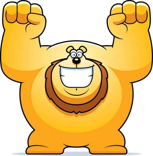 Çizgi film aslan kutluyor