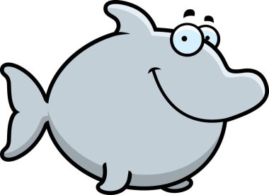 Çizgi film yunus gülümseyen