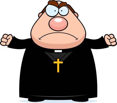 Kızgın çizgi film rahip