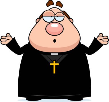 Karışık çizgi film rahip