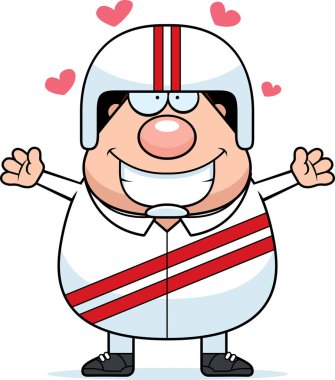 Çizgi film dublör kucaklama