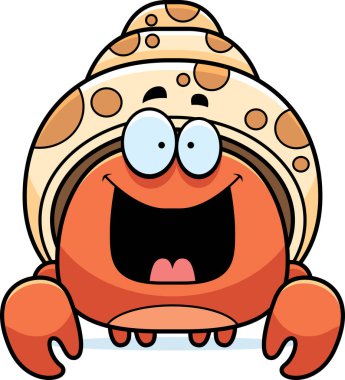 Mutlu küçük Yalnızcıl Yengeç