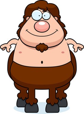 Çizgi film Centaur gülümseyen