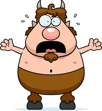 Korkmuş karikatür Satyr