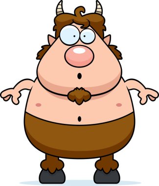 Sürpriz karikatür Satyr