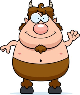 Çizgi film Satyr sallayarak