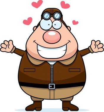 Çizgi film Pilot kucaklama