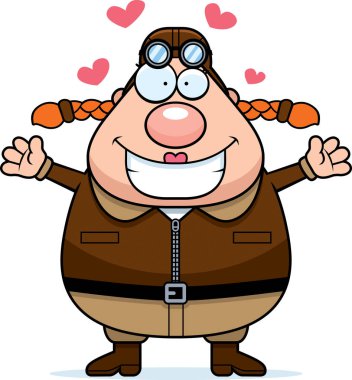 Çizgi film Pilot kucaklama