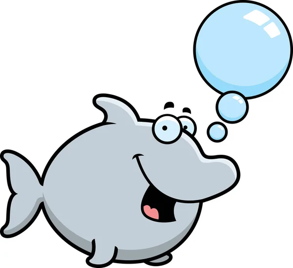 Mluvící kreslené Dolphin — Stockový vektor
