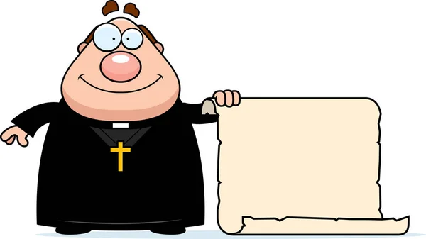 Cartoon präst tecken — Stock vektor