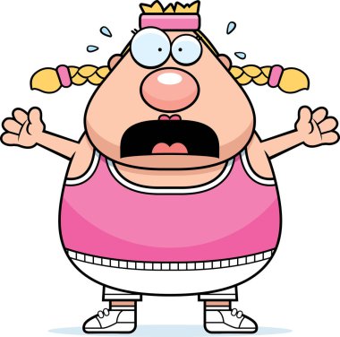 Korkmuş karikatür egzersiz