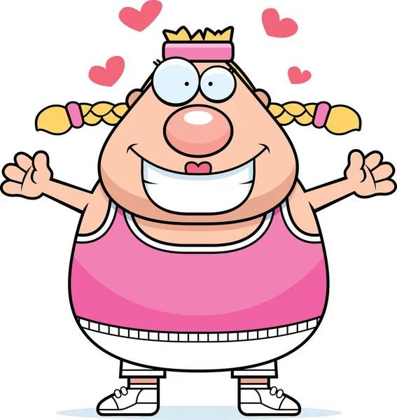 Çizgi film egzersiz kucaklama