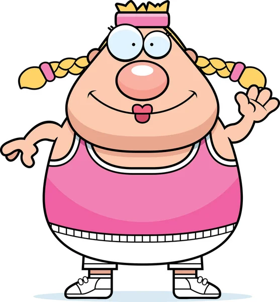 Çizgi film egzersiz sallayarak