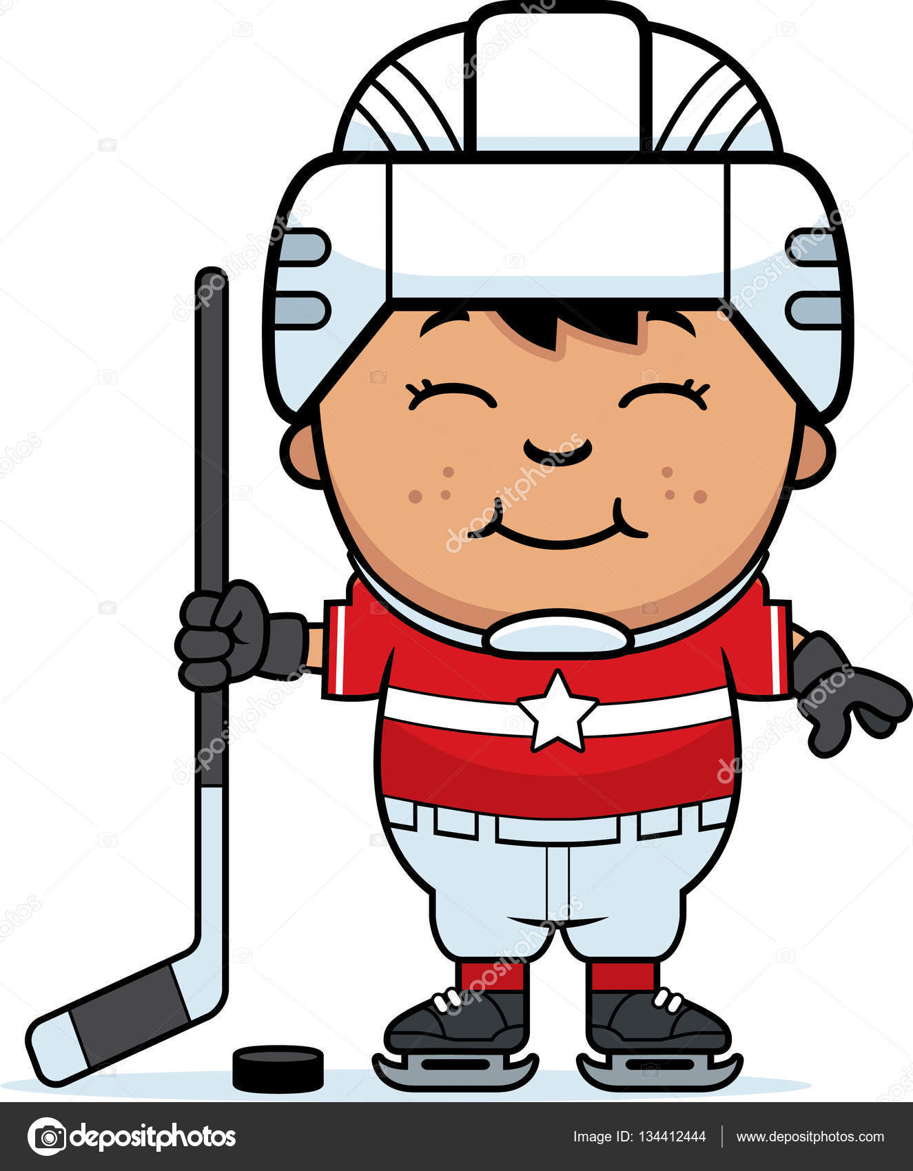卡通冰球运动员图库矢量图©cthoman 134412444, image size:798x1024