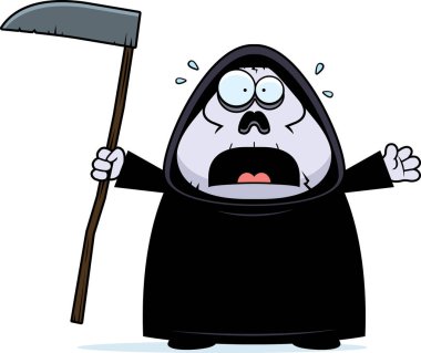 Korkmuş karikatür Grim Reaper