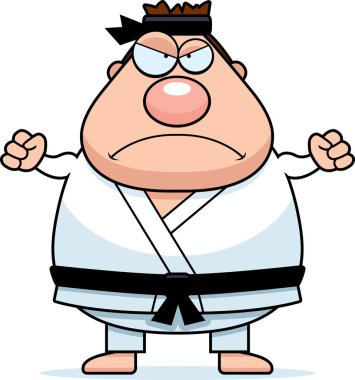 Kızgın çizgi film Karate Man