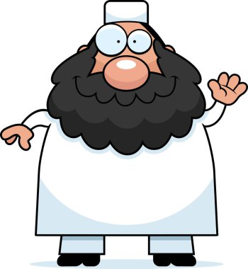 Çizgi film Müslüman sallayarak