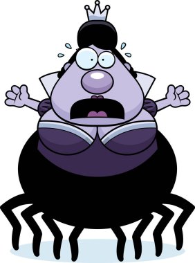 Korkmuş karikatür örümcek Kraliçe