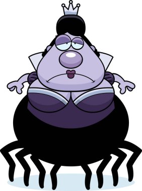 Üzgün çizgi film örümcek Kraliçe