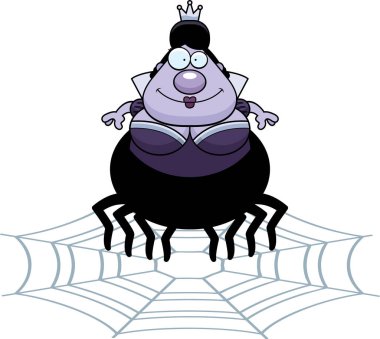 Çizgi film örümcek Kraliçe Web