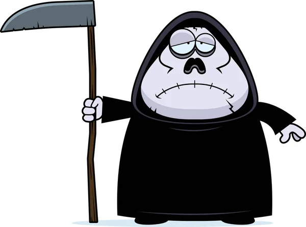 Triste dessin animé Grim Reaper — Image vectorielle
