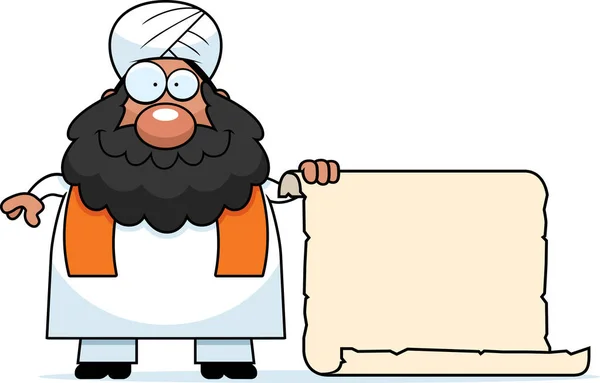 Cartoon Sikh teken — Stockvector