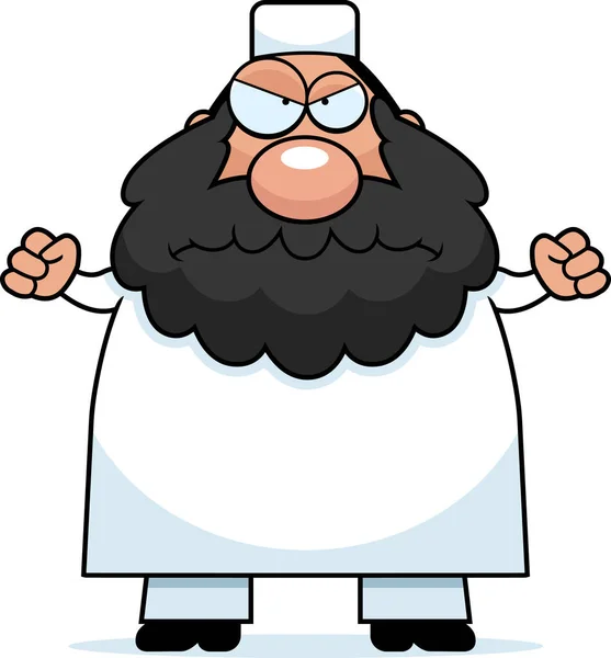 怒っている漫画のイスラム教徒 — ストックベクタ