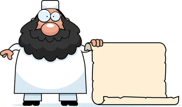 Cartone animato segno musulmano — Vettoriale Stock