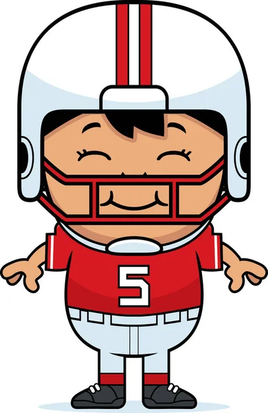 Smiling Cartoon Football — Stock Vector