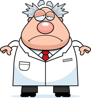 Üzgün çizgi film çılgın bilim adamı