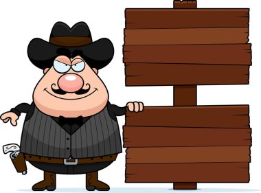 Çizgi film Gunfighter işareti