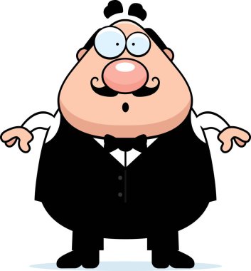 Sürpriz karikatür garson
