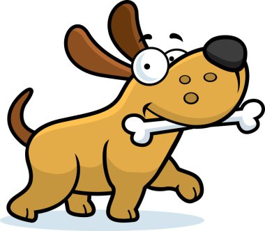 karikatür köpek kemiği