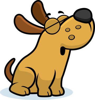Uluyan karikatür köpek