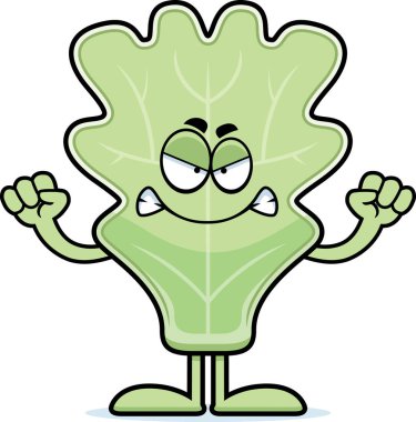 Kızgın çizgi film marul yaprağı