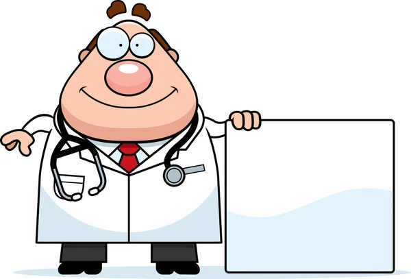 Cartoon Doctor Sign — Stock Vector