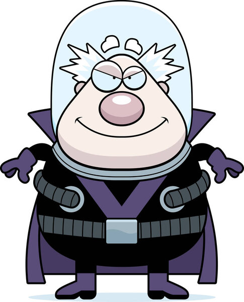Smiling Cartoon Supervillain