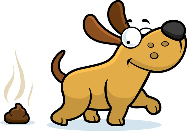 Cartoon Dog Poop — Stock Vector