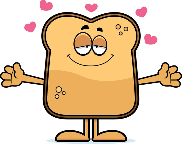 卡通烤面包拥抱 — 图库矢量图片